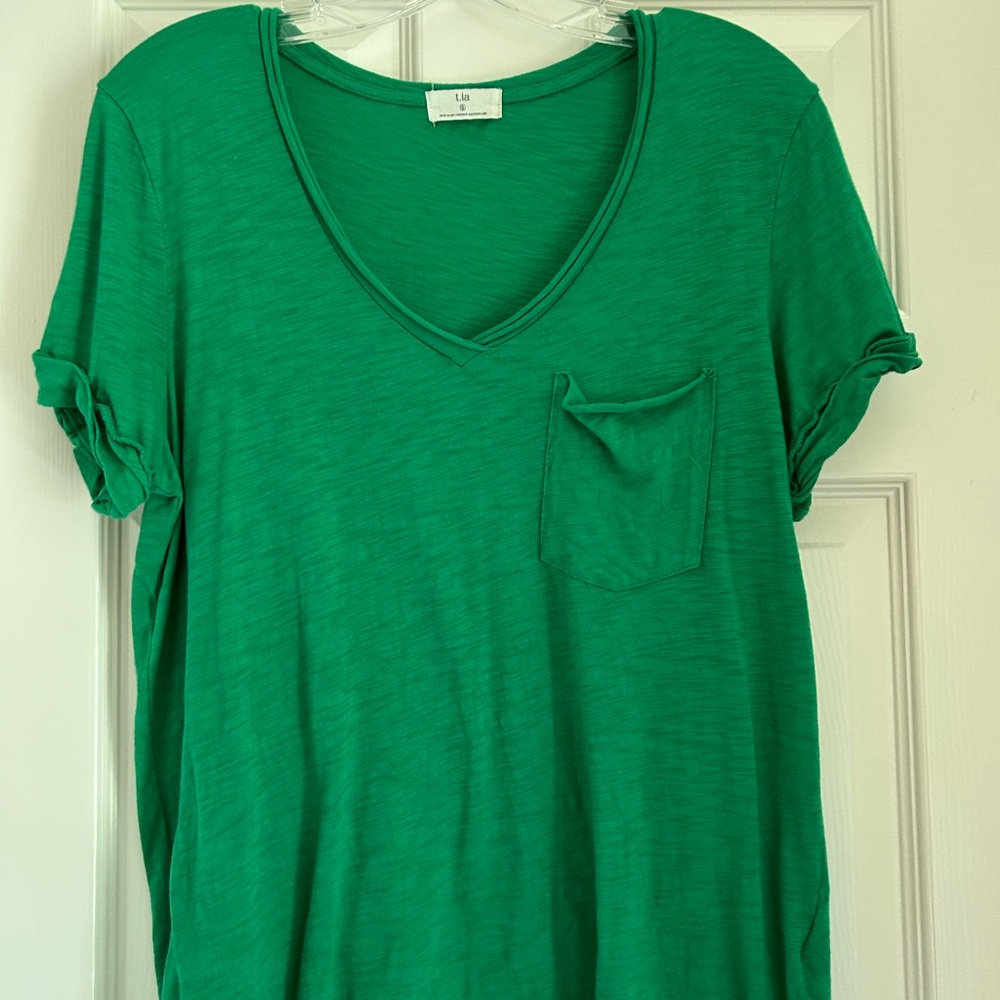 T.La Green Relaxed Short Sleeve T-Shirt
